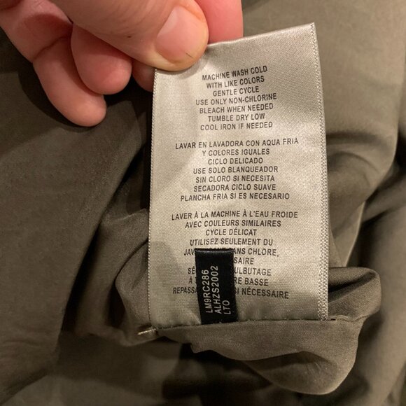 Levis Jacket Mens Medium Army Green Full Zip and Snap Pockets Trucker SZ XL - Picture 6 of 7